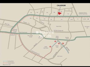 3 BHK Apartment – Map Location View at Solutrean Caladium, Sector 109 - for Sale