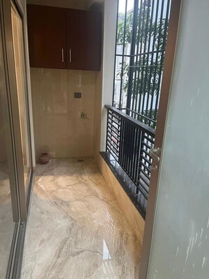 Balcony in 3 BHK Builder Floor at Greater Kailash I – for Rent