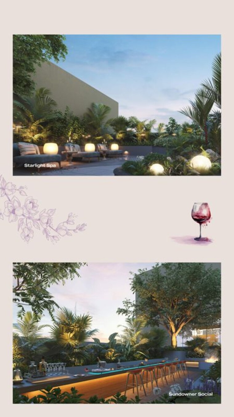 Garden, lansum-elena 3 Bedroom 3260 Sq.Ft. Apartment In Kokapet Hyderabad 10297533