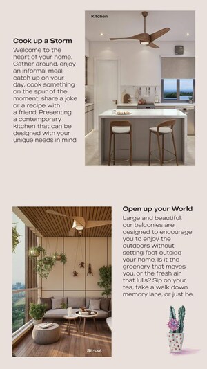 Floor Plan in 3 BHK Apartment at Lansum Elena, Kokapet – for Sale