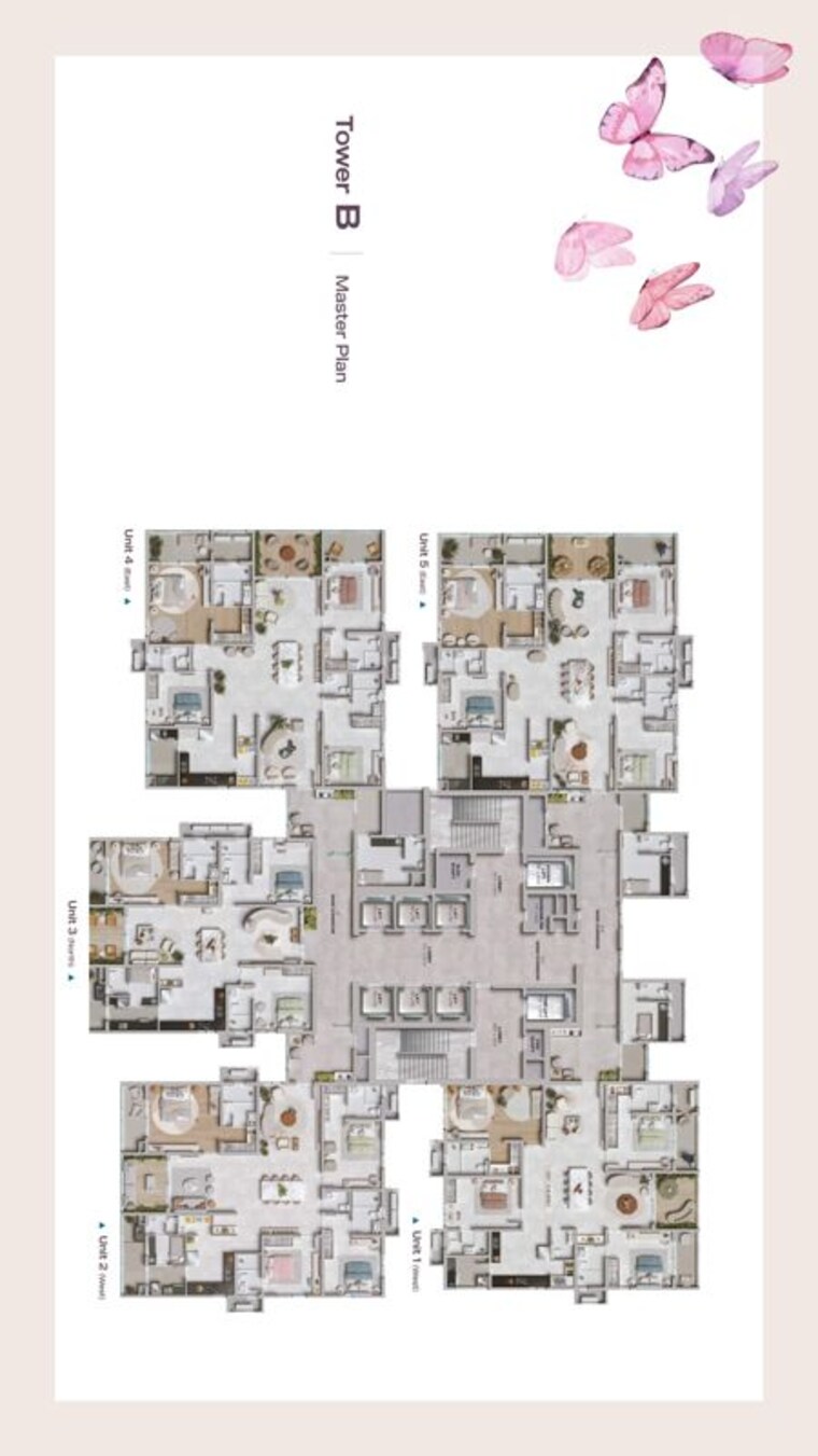 Master Plan, lansum-elena 3 Bedroom 3260 Sq.Ft. Apartment In Kokapet Hyderabad 10297533
