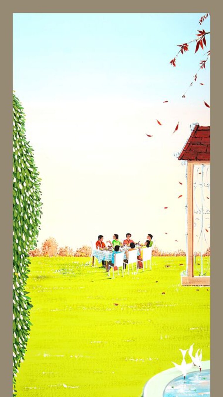 Master Plan, lansum-elena 3 Bedroom 3260 Sq.Ft. Apartment In Kokapet Hyderabad 10297533