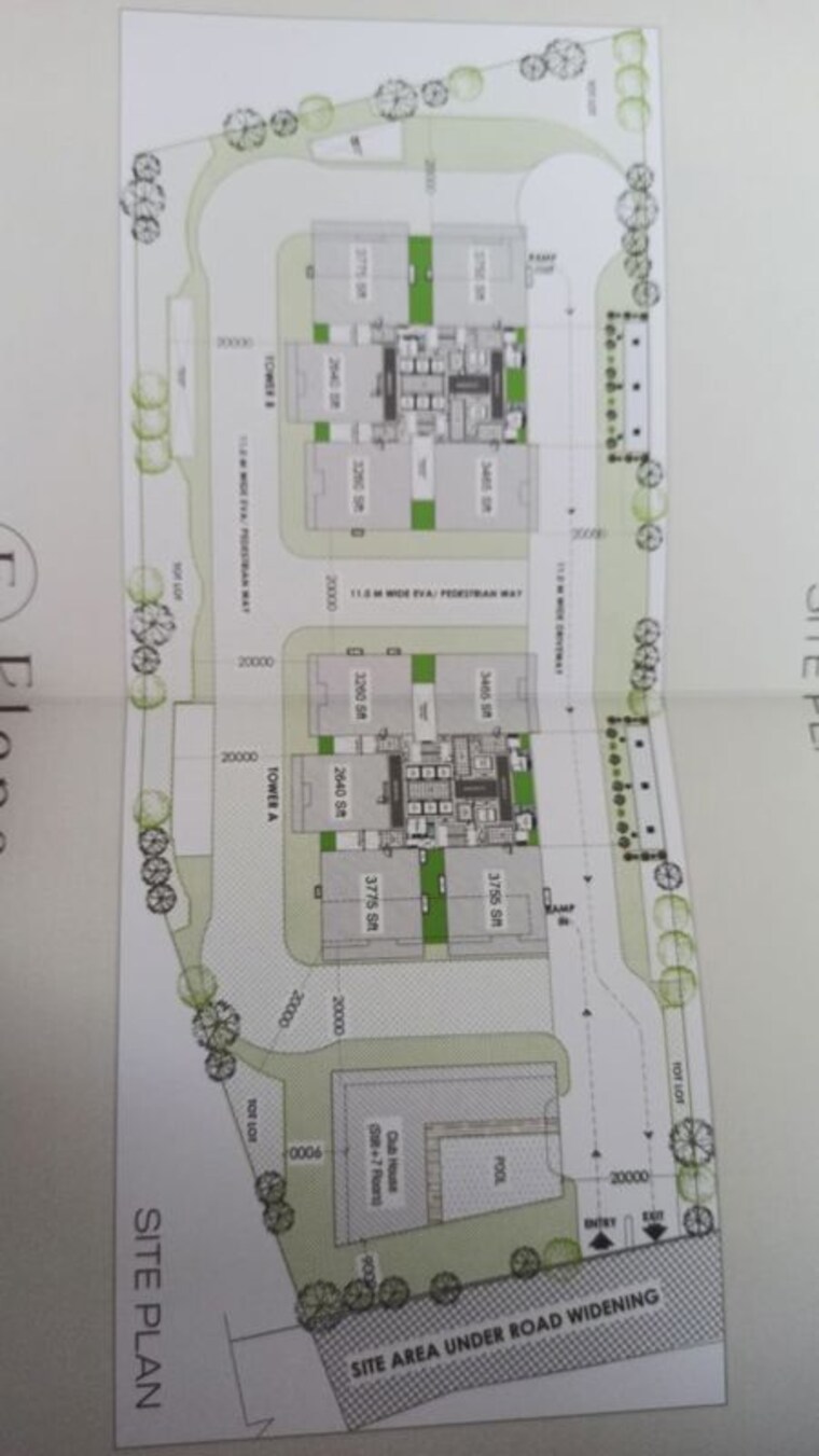 Master Plan, lansum-elena 3 Bedroom 3260 Sq.Ft. Apartment In Kokapet Hyderabad 10297533