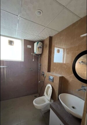 Bathroom in 3 BHK Apartment at La Prisma, Dhakoli – for Rent