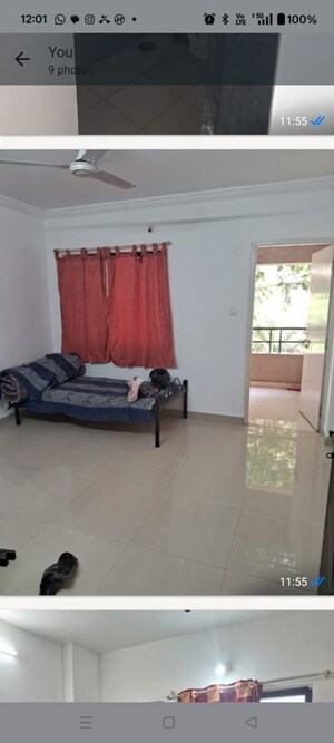 Living Room in 2 BHK Apartment at Swastik Residency, Wakad – for Rent
