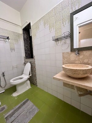 Bathroom in 2 BHK Apartment at Lokhandwala Complex – for Rent