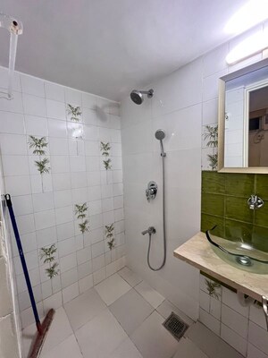 Bathroom in 2 BHK Apartment at Lokhandwala Complex – for Rent