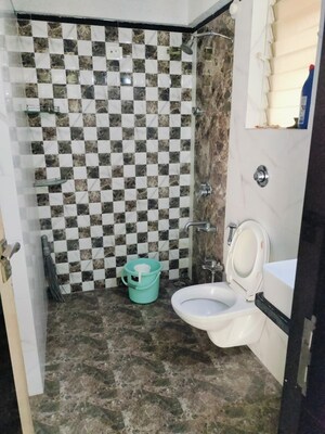 Bathroom in 1 BHK Apartment at Rosa Royale, Ghodbunder Road – for Rent