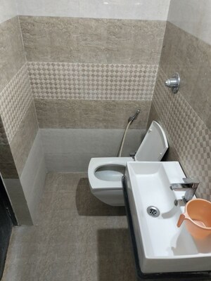 Bathroom in 1 BHK Apartment at Rosa Royale, Ghodbunder Road – for Rent