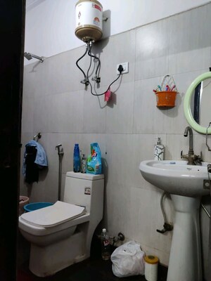 Bathroom in 2.5 BHK Apartment at Aditya Mega City, Vaibhav Khand – for Rent