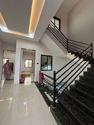 Staircase in 4 BHK Independent House at Santoshi Nagar – for Rent