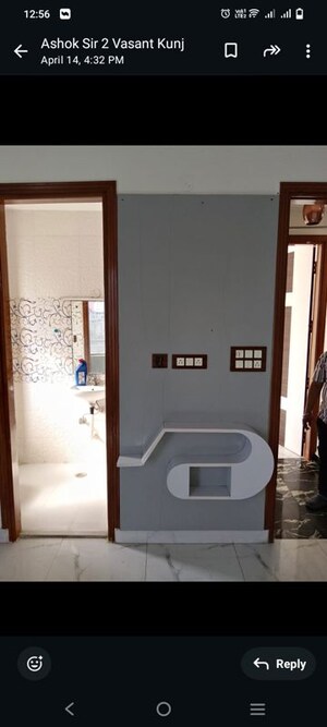 Furnished Amenities in 3 BHK Builder Floor at Vasant Kunj – for Rent