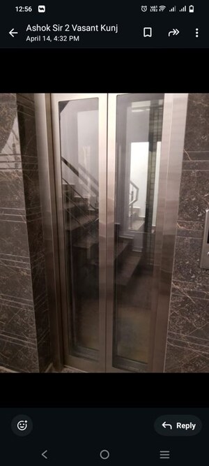 Building Lobby in 3 BHK Builder Floor at Vasant Kunj – for Rent