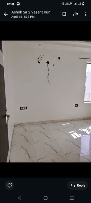 Room in 3 BHK Builder Floor at Vasant Kunj – for Rent