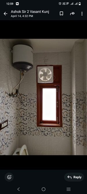 Furnished Amenities in 3 BHK Builder Floor at Vasant Kunj – for Rent