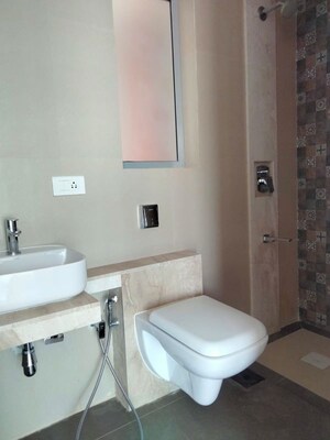Bathroom in 1 BHK Apartment at Rajesh White City, Kandivali East – for Rent