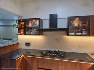 Kitchen in 3 BHK Apartment at Nyati Evolve 1, Magarpatta City – for Rent