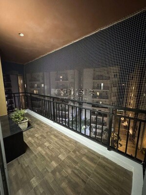 Balcony in 3 BHK Apartment at Crown Whistling Woods, Kokapet – for Rent