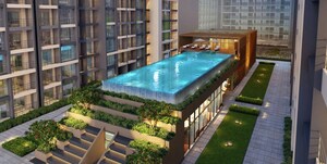 Swimming Pool in 2 BHK Apartment at Bramhacorp The Collection, Kalyani Nagar – for Rent