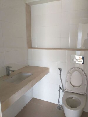 Bathroom in 3 BHK Apartment at Godrej The Trees, Vikhroli East – for Rent
