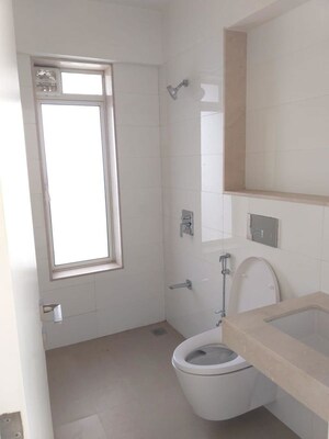 Bathroom in 3 BHK Apartment at Godrej The Trees, Vikhroli East – for Rent
