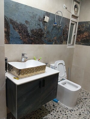 Bathroom in 2.5 BHK Apartment at VVIP Homes, Gaur City 2 – for Rent