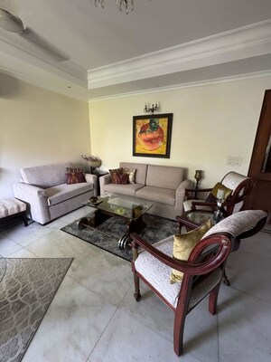 Living Room in 3 BHK Builder Floor at Safdarjung Enclave – for Rent