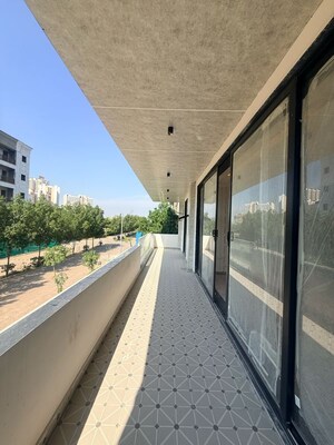 Balcony in 4 BHK Builder Floor at Sobha International City Presidential Villa, Babupur Village – for Sale