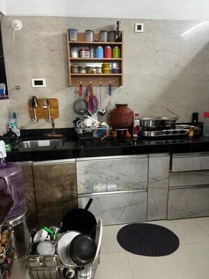 Kitchen in 2 BHK Apartment at S P Carnation, Pimple Saudagar – for Rent