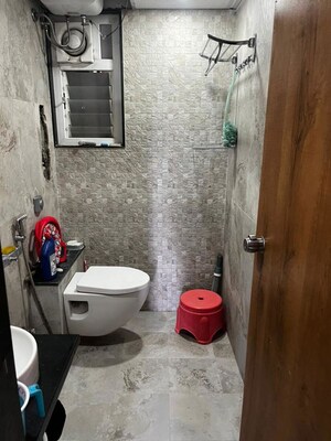 Bathroom in 2 BHK Apartment at S P Carnation, Pimple Saudagar – for Rent