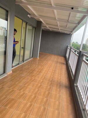 Balcony in 2 BHK Apartment at Bramhacorp The Collection, Kalyani Nagar – for Rent