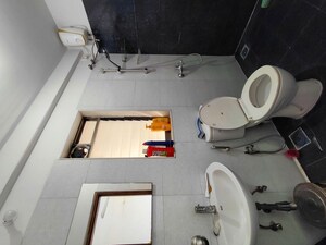 Bathroom in 3 BHK Apartment at The Wadhwa Anmol Fortune, Goregaon West – for Rent