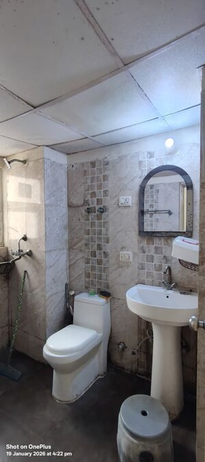 Bathroom in 3 BHK Builder Floor at Aims Golf City, Sector 75 – for Sale