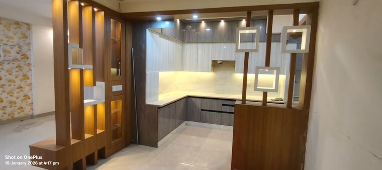 Kitchen, aims-golf-city 3 Bedroom 1450 Sq.Ft. Builder Floor In Sector 75 Noida 10301263