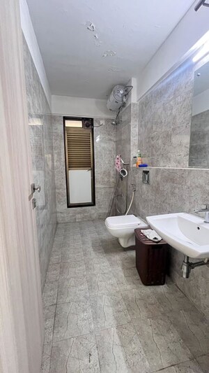 Bathroom in 3 BHK Apartment at Kanakia Levels, Malad East – for Rent