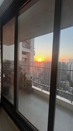 Balcony in 3 BHK Apartment at Kanakia Levels, Malad East – for Rent