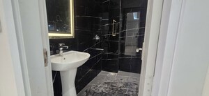 Bathroom in 3 BHK Builder Floor at Chattarpur – for Rent