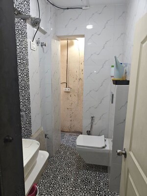 Bathroom in 1 BHK Apartment at Metropolis Bayside, Kasarvadavali – for Rent