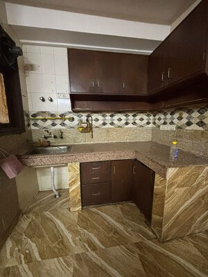 Kitchen in 2 BHK Builder Floor at Paryavaran Complex – for Rent