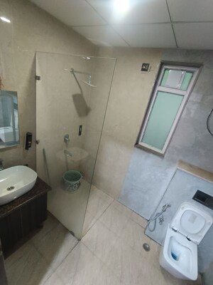 Bathroom in 4 BHK Builder Floor at Sushant Lok Iii – for Rent