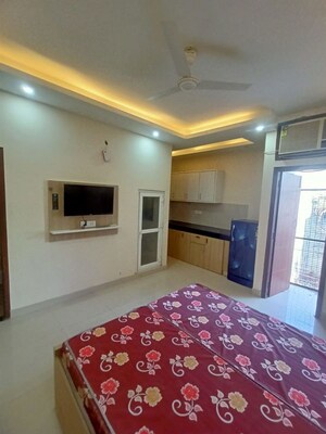 Bedroom in 1 BHK Builder Floor at Sushant Lok I – for Rent