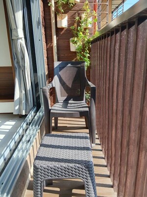 Balcony in 1 BHK Apartment at Chandak Paloma, Goregaon East – for Rent