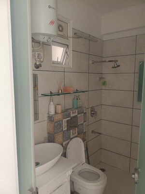 Bathroom in 2.5 BHK Apartment at Paradigm Business Hermitage Park, Dhakoli – for Rent
