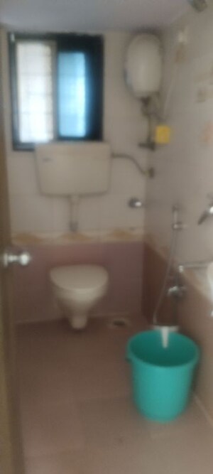 Bathroom in 3 BHK Apartment at Vaibhav Vilas CHS, Majiwada – for Rent