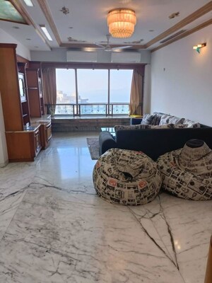 Living Room in 3 BHK Apartment at Jolly Maker Apartment, Cuffe Parade – for Sale