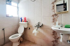 Bathroom in 1 BHK Apartment at Shree Bhagwati Shilp, Punawale – for Rent