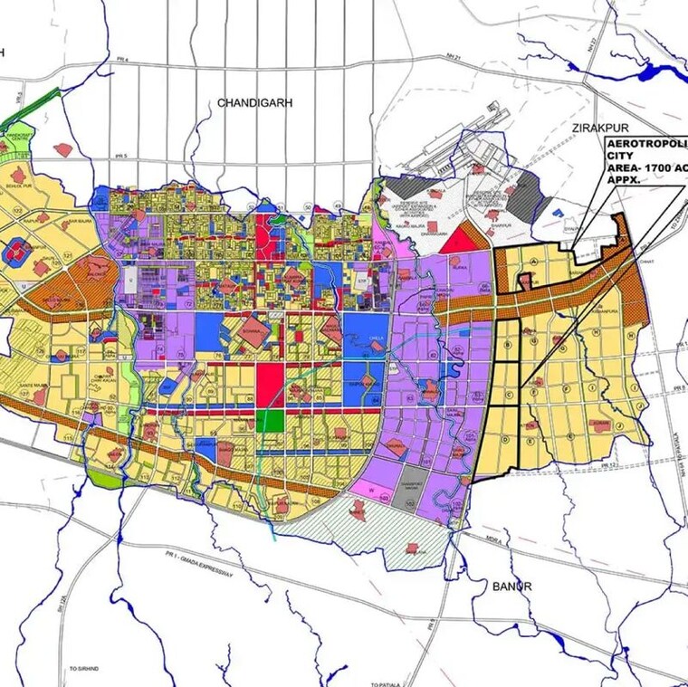 Map Location, aerocity  1365 Sq.Ft. Plot In Aerocity Mohali 10302515