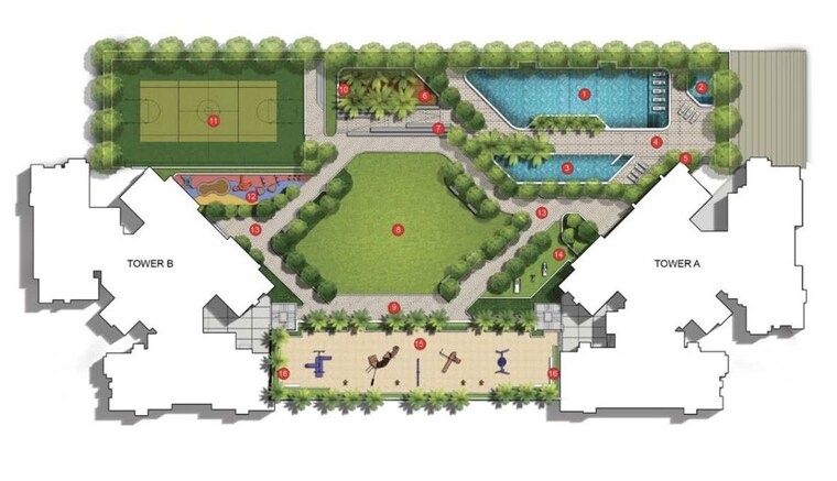 Master Plan, kalpataru-vienta 3.5 Bedroom 1146 Sq.Ft. Apartment In Kandivali East Mumbai 10300941