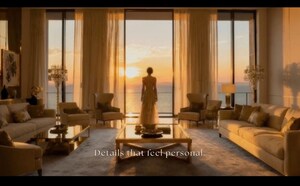 Living Room in 4 BHK Apartment at Lodha Aureus, Sewri – for Sale