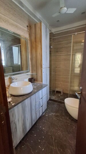 Bathroom in 4 BHK Builder Floor at Geetanjali Enclave – for Rent